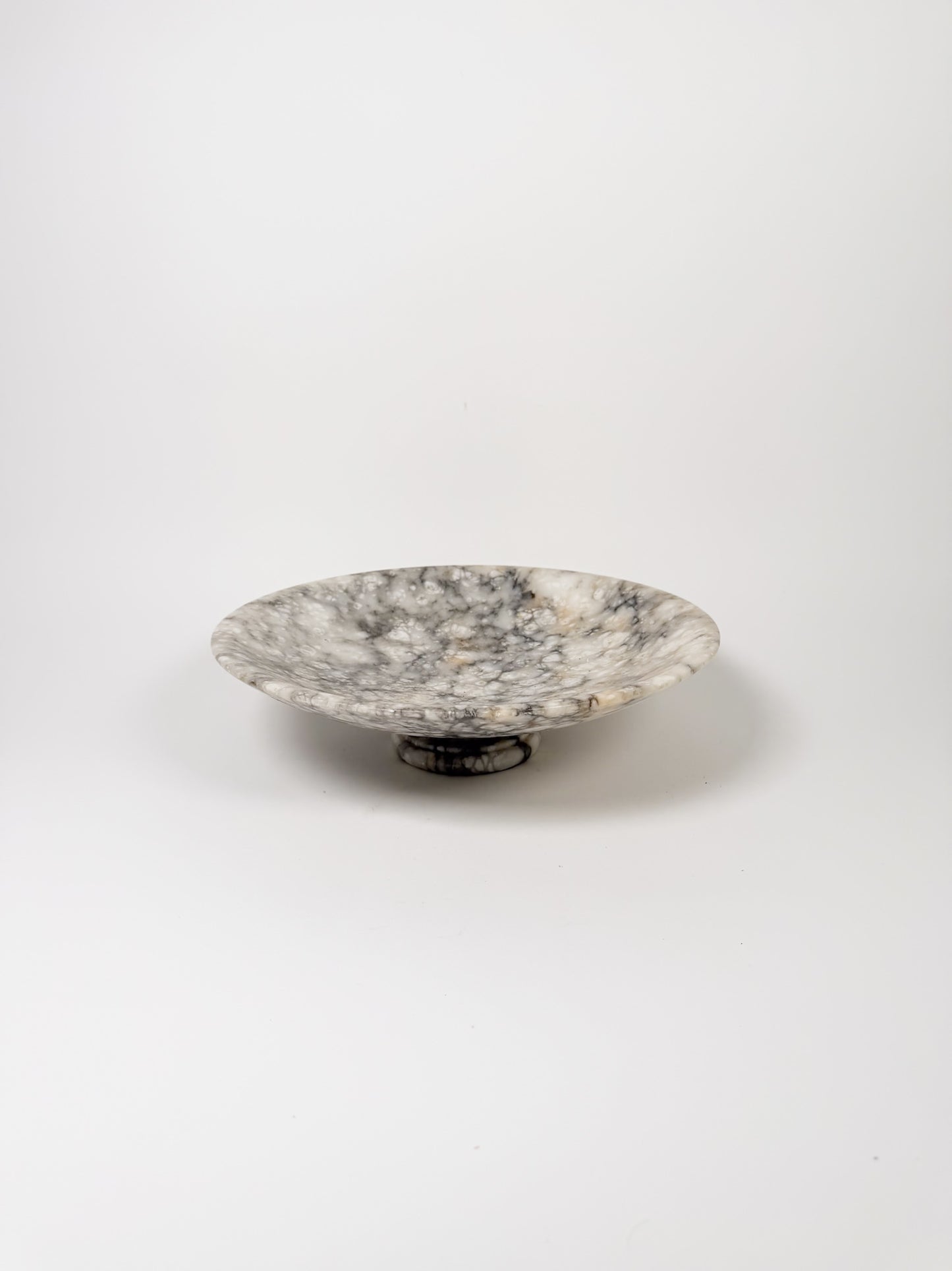 Vintage Alabaster Pedestal Bowl