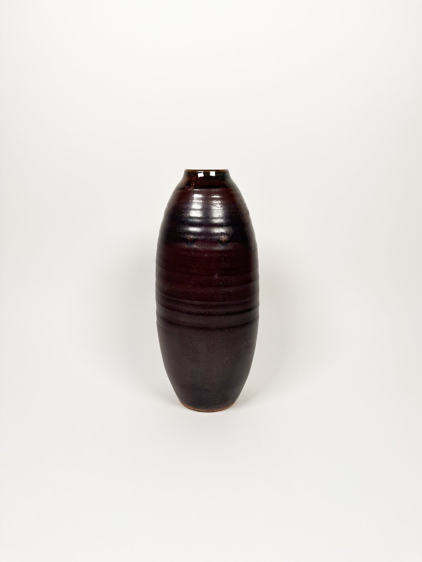 Large Handmade Burgundy Vase