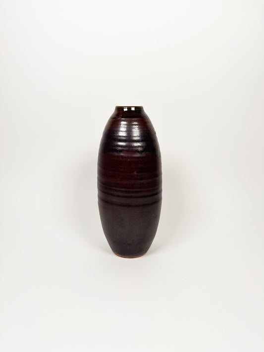 Large Handmade Burgundy Vase