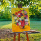 Vintage Large Floral Oil Painting