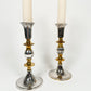 Gold and Silver Candle Holders