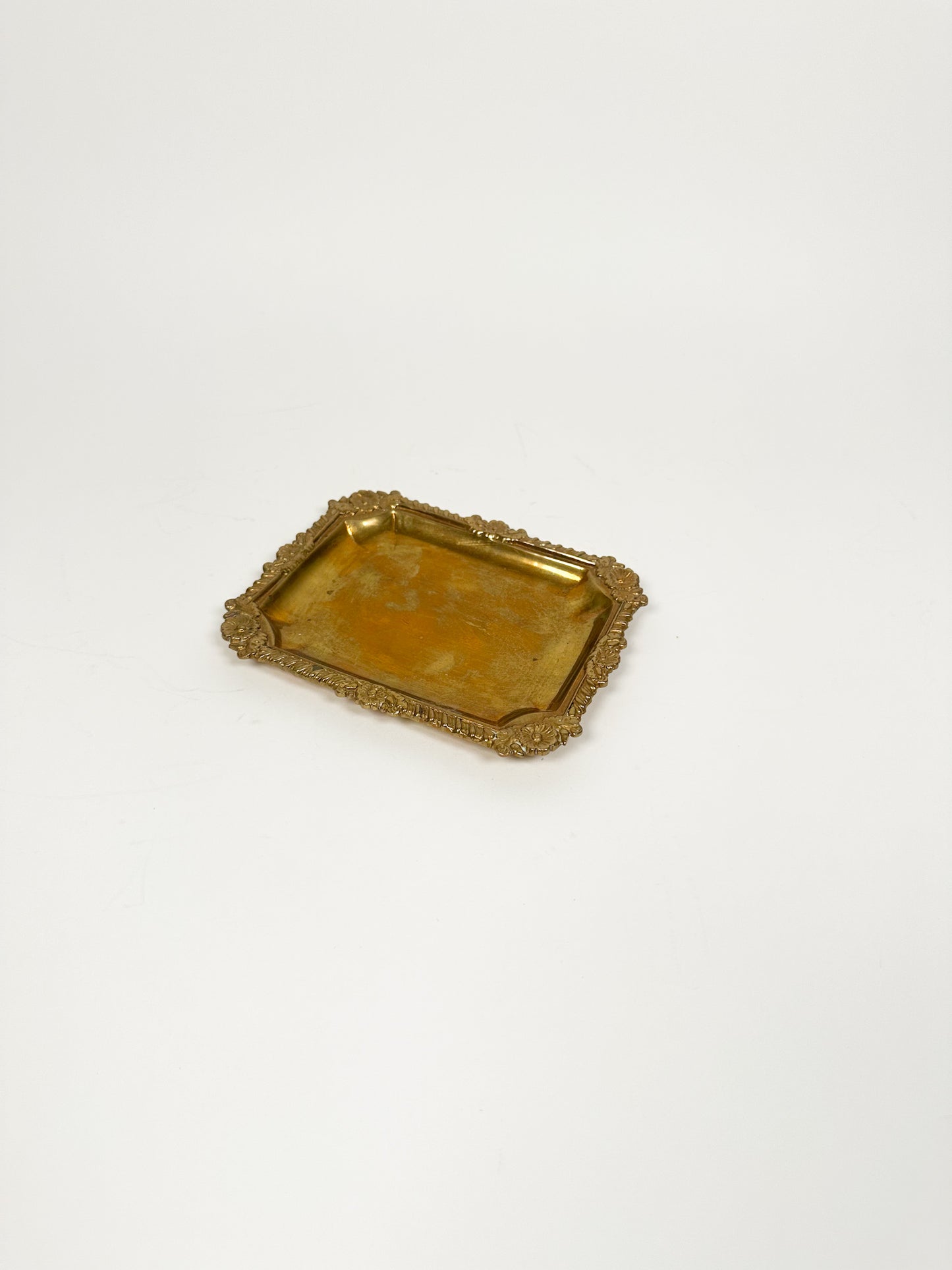 Vintage Petite Brass Tray