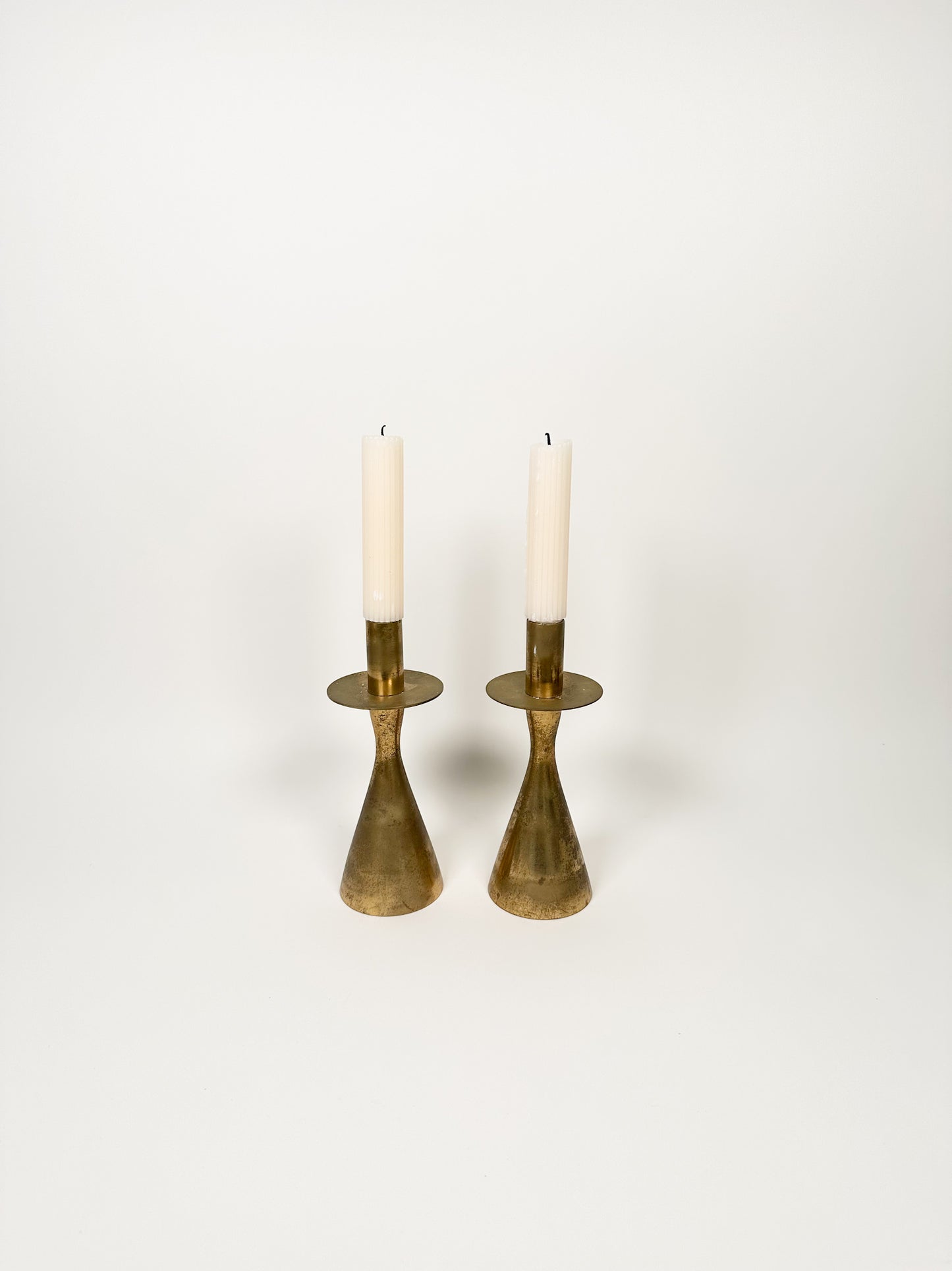 Vintage Brass Candle Holders