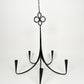 Vintage Wrought Iron Candle Chandelier