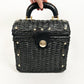 Vintage Black Wicker Handbag