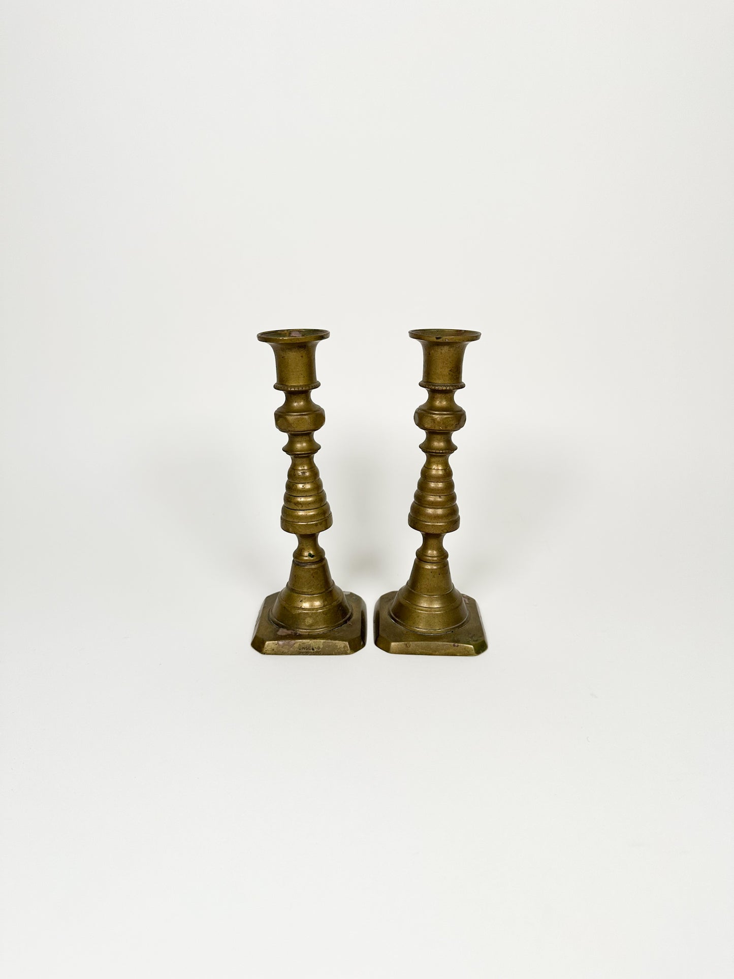 Vintage Brass Candle Holders