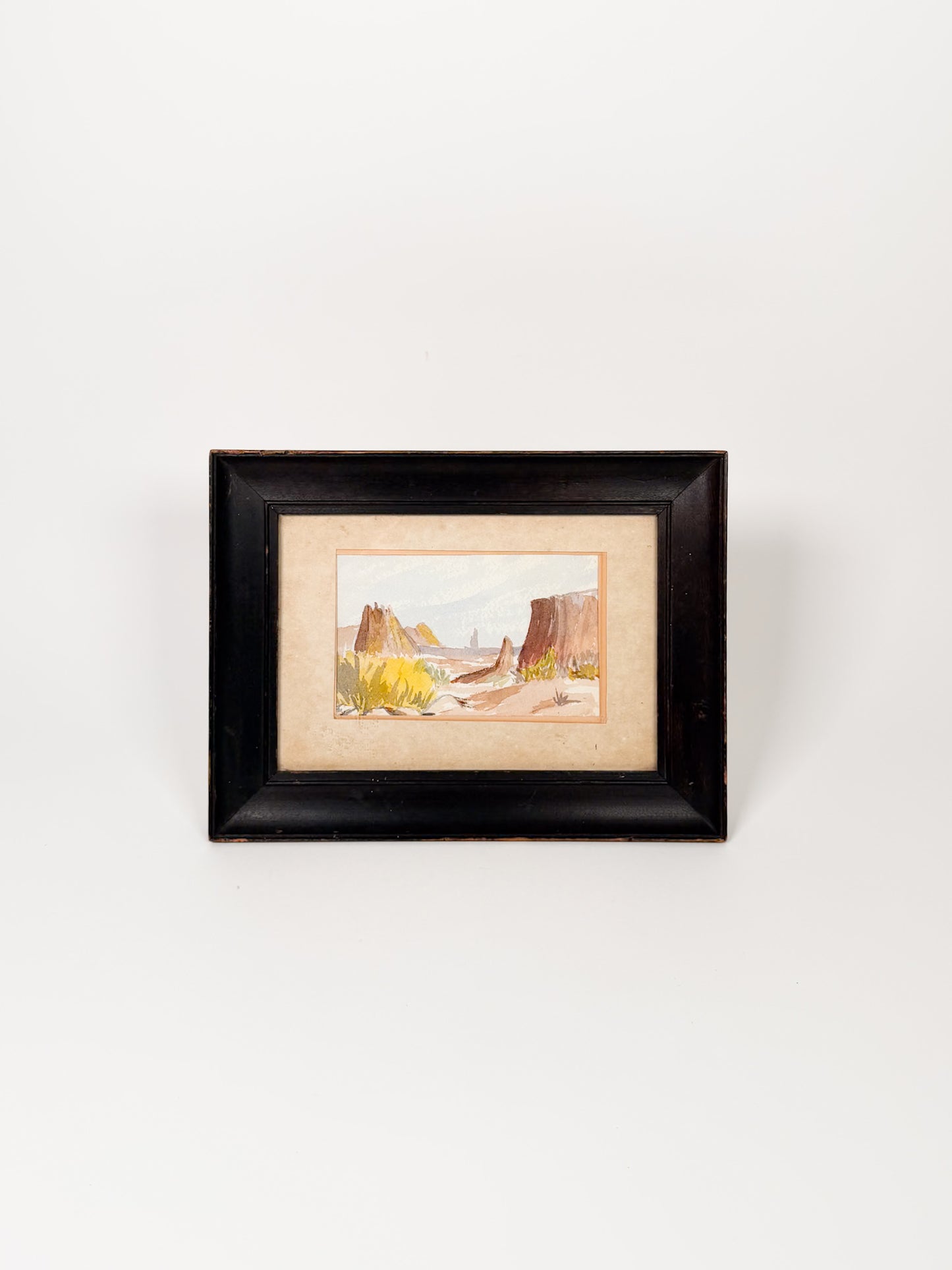 Vintage Petite Desert Painting
