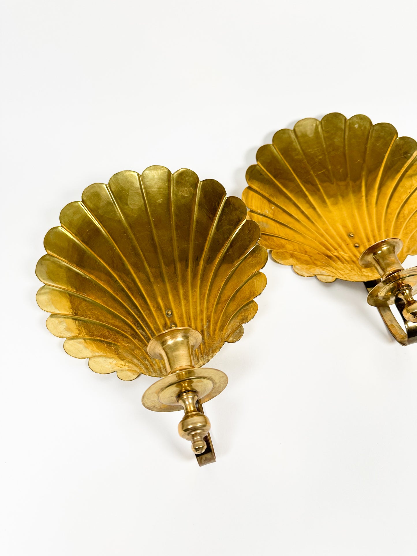 Vintage Brass Sconce Set