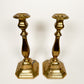 Large Brass Candlestick Holders