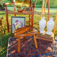 Vintage Wood Sitting Stool