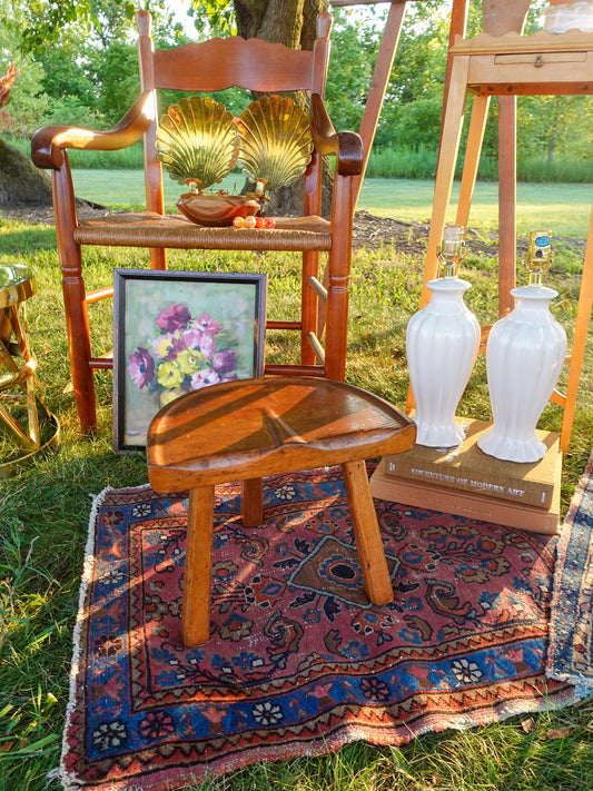 Vintage Wood Sitting Stool