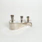 Vintage Curvy Silver-Plated Candle Holder
