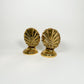 Vintage Gold Shell Bookends