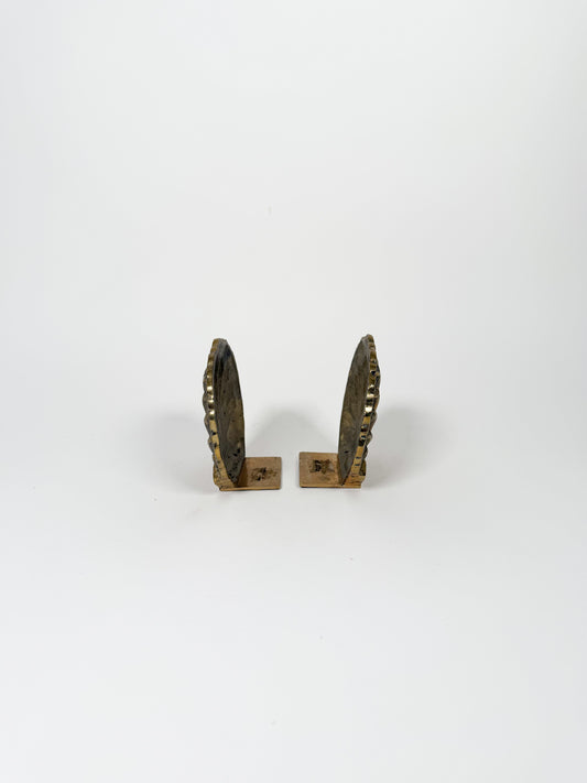 Brass Shell Bookends