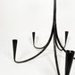 Vintage Wrought Iron Candle Chandelier