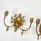 Vintage Brass Sconce Pair