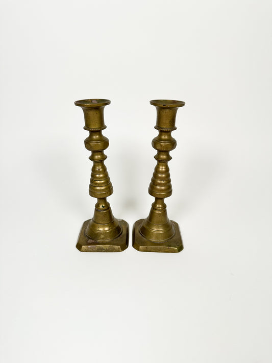 Vintage Brass Candle Holders