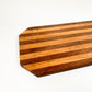 Vintage Handmade Striped Wood Cutting Board