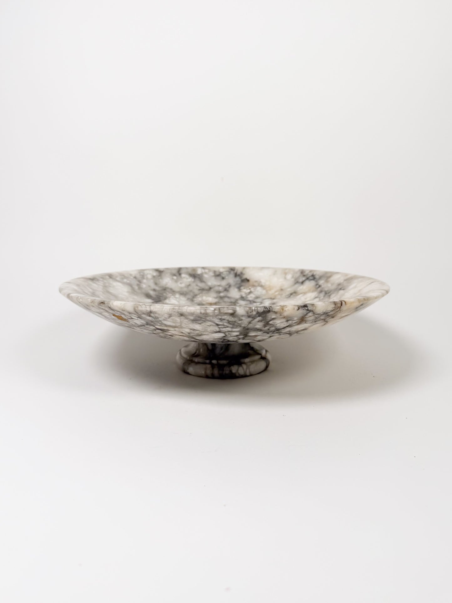 Vintage Alabaster Pedestal Bowl