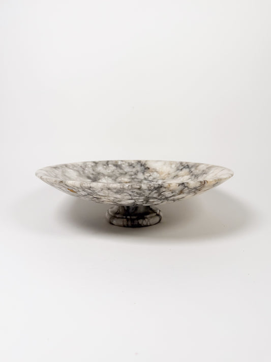 Vintage Alabaster Pedestal Bowl