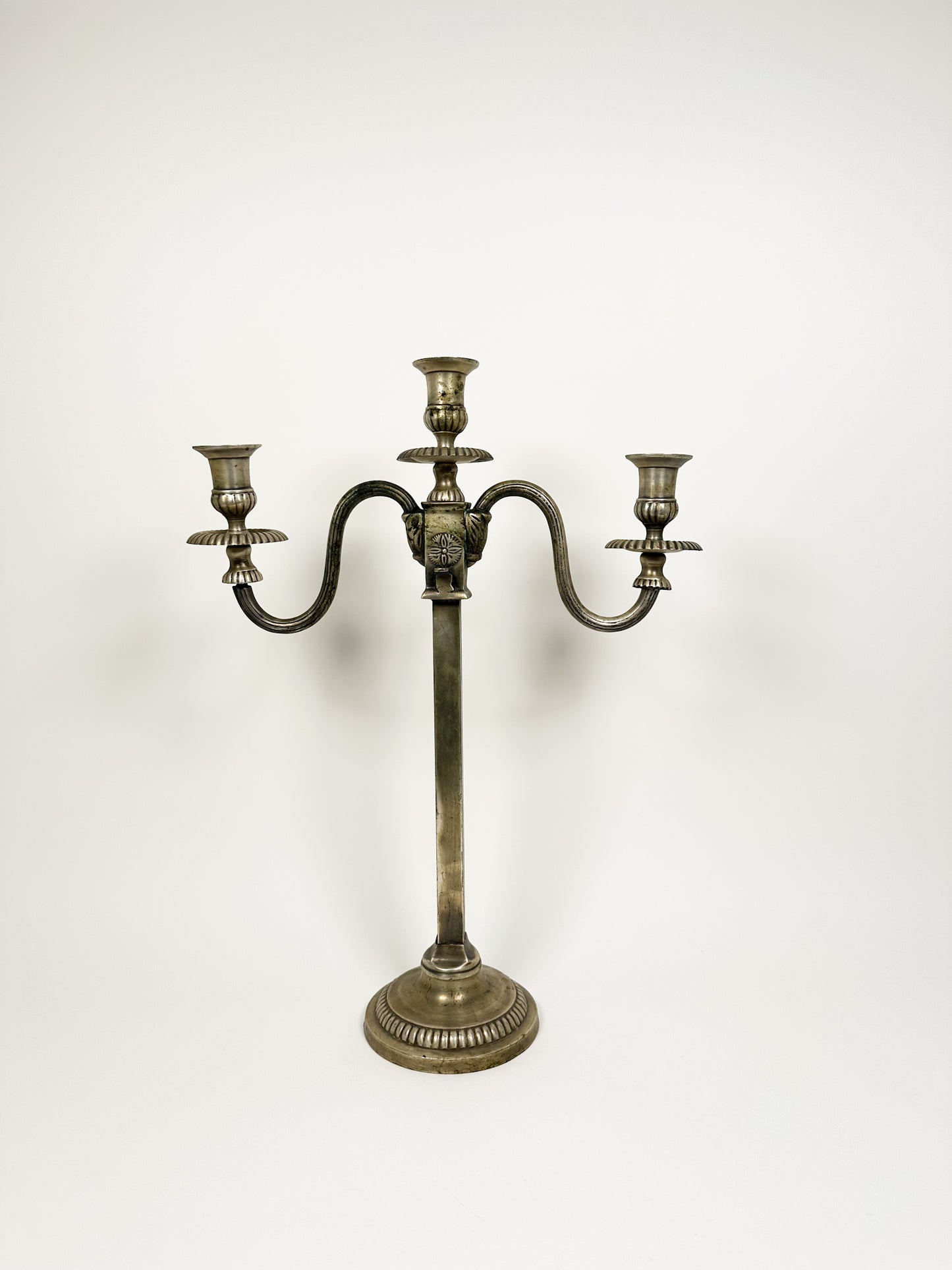 Large Silver Statement Candelabra