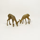 Vintage Brass Deer Set