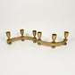 Vintage Brass Deco Candle Holder Set