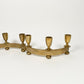 Vintage Brass Deco Candle Holder Set