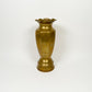 Vintage Large Brass Ruffle Vase