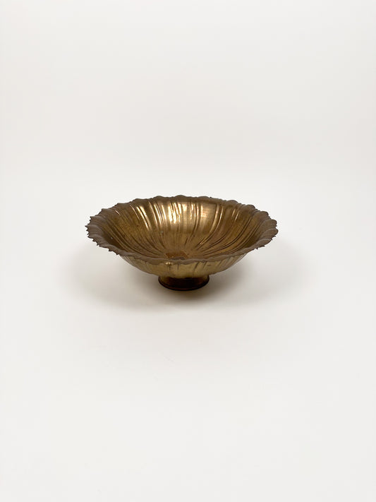 Petite Brass Scallop Bowl