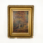 Antique Original Fall Forest Painting