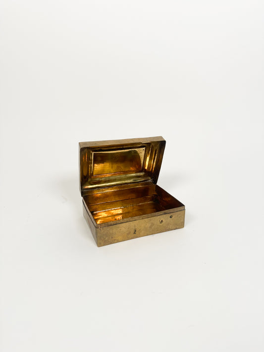 Vintage Petite Brass Box