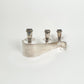 Vintage Curvy Silver-Plated Candle Holder