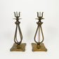 Vintage Brass Candle Holders