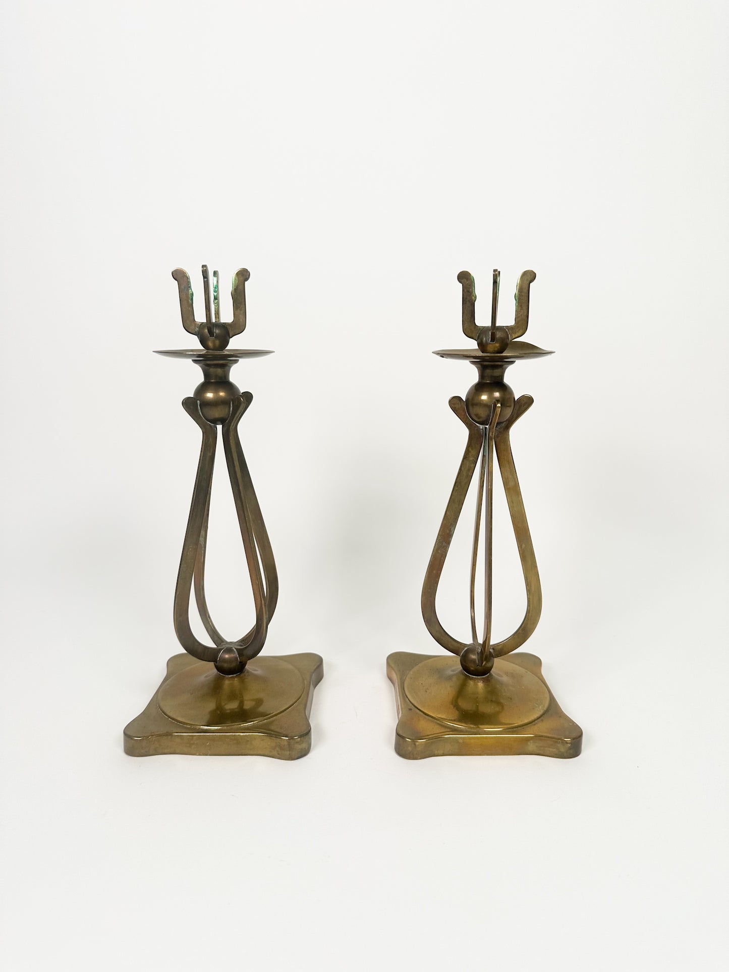 Vintage Brass Candle Holders