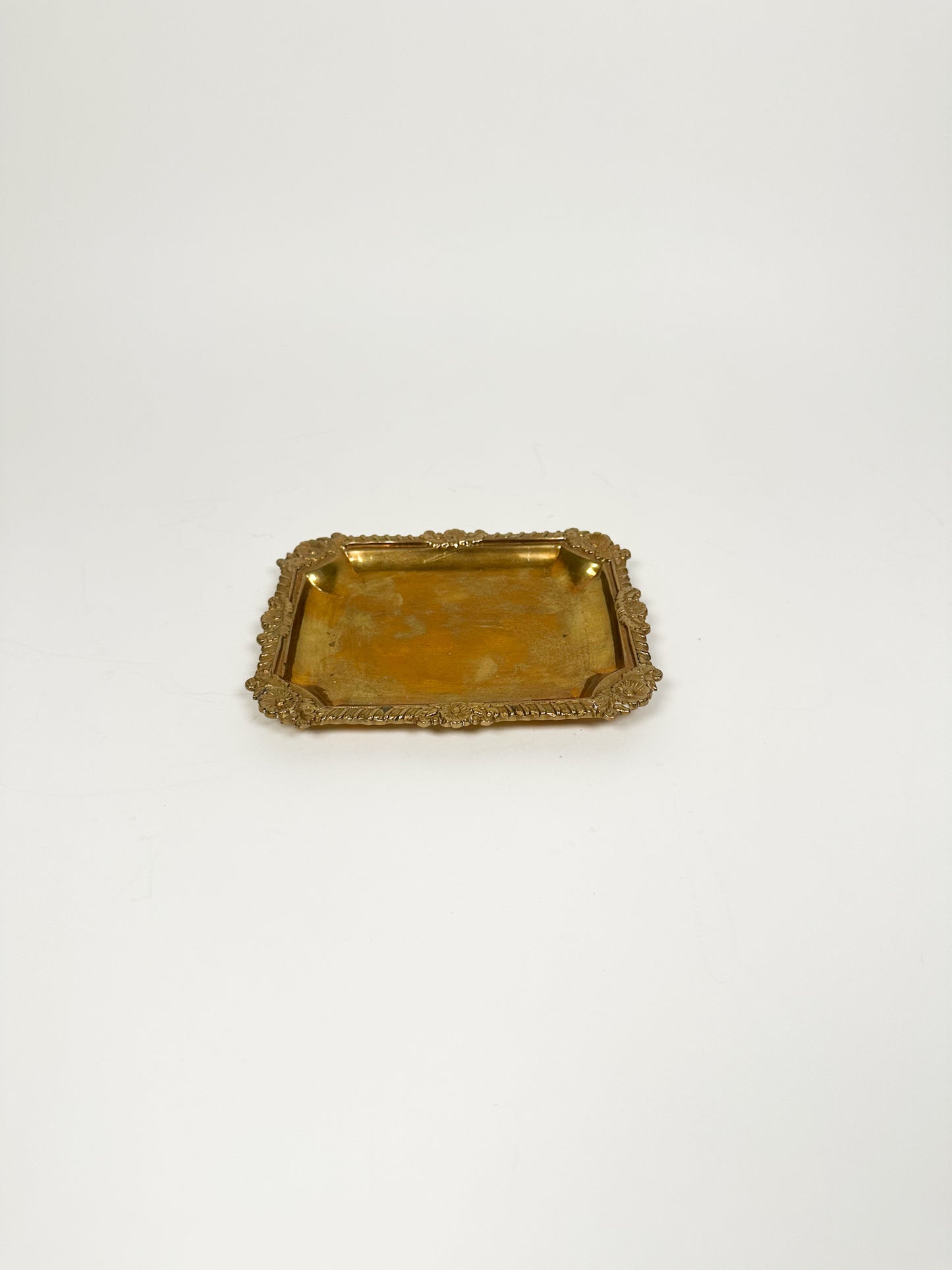 Vintage Petite Brass Tray