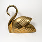 Vintage Large Brass Swan