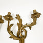 Vintage Brass French Wall Sconces