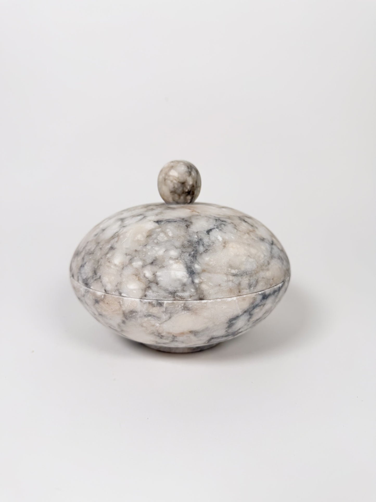 Vintage Alabaster Lidded Jar