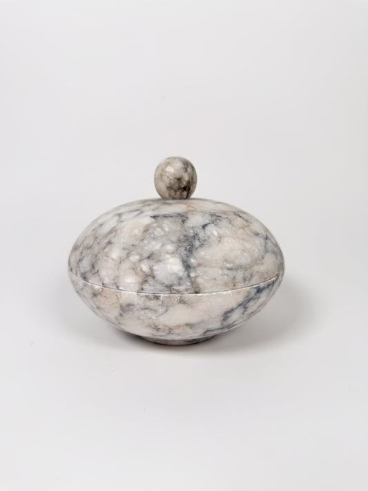 Vintage Alabaster Lidded Jar