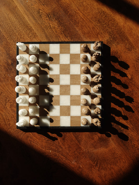 Vintage Stone Chess Set