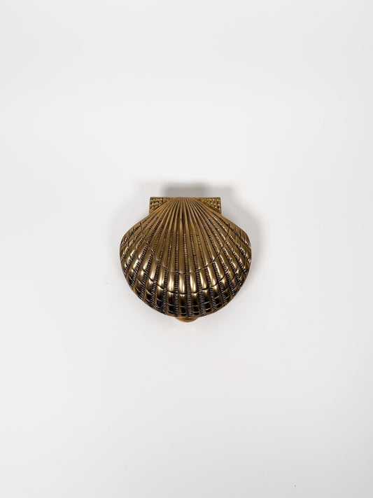 Vintage Brass Scallop Shell Door Knocker