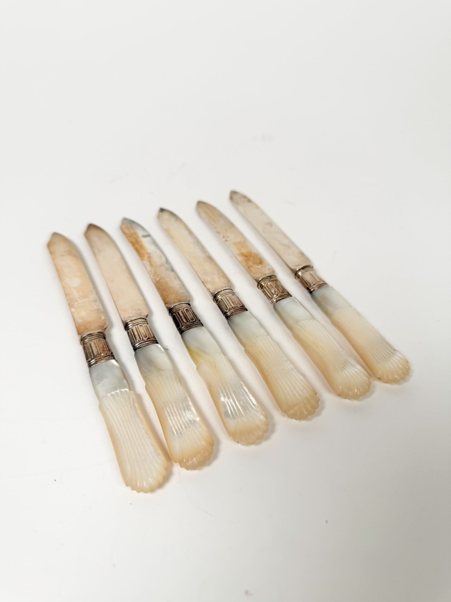 Vintage Mother of Pearl Knife Set