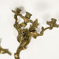 Large Vintage Solid Brass Sconces