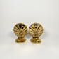 Vintage Gold Shell Bookends