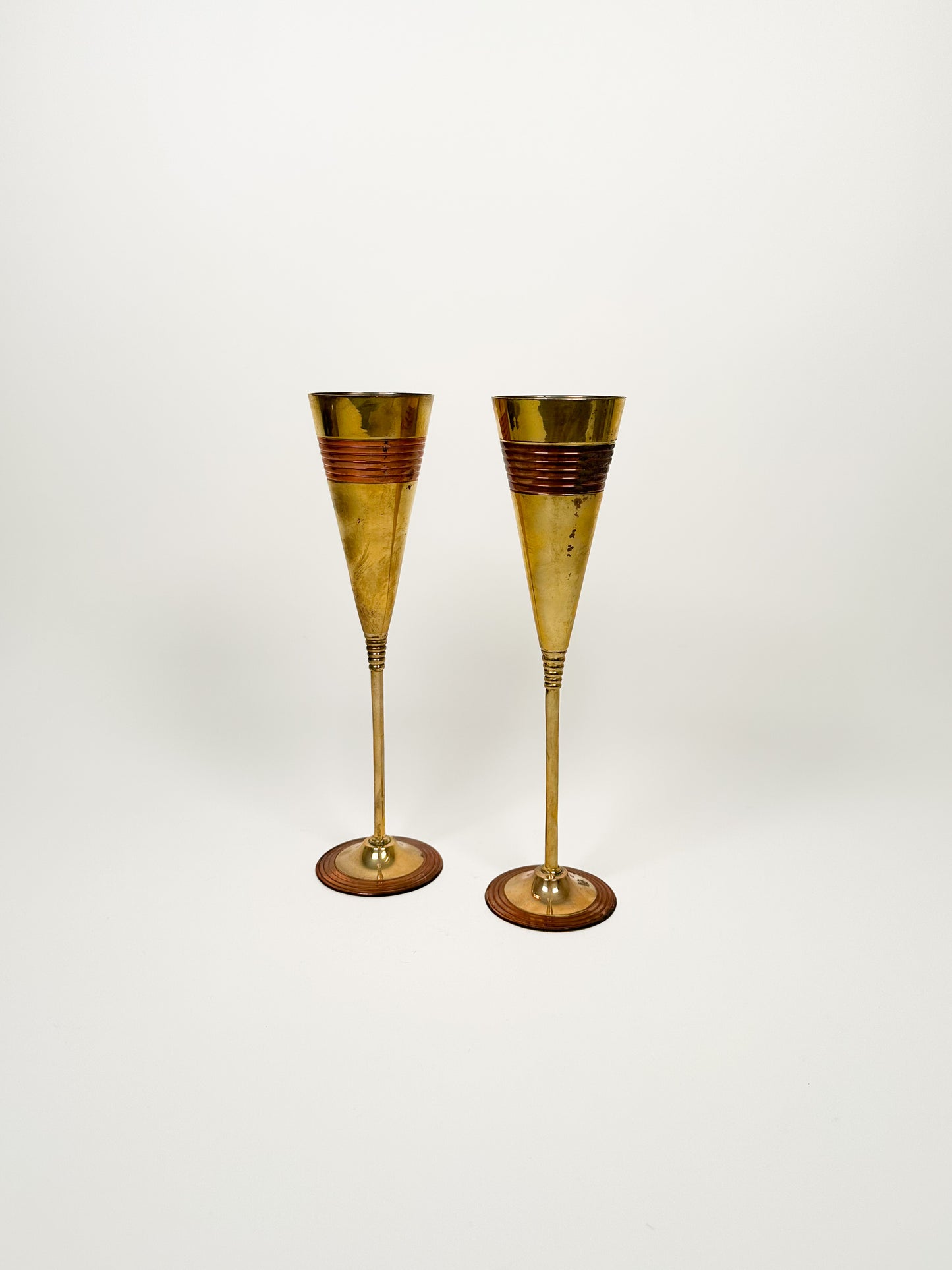 Brass Champagne Glasses