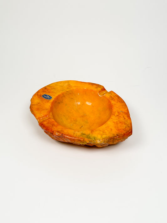 Alabaster Orange Ashtray
