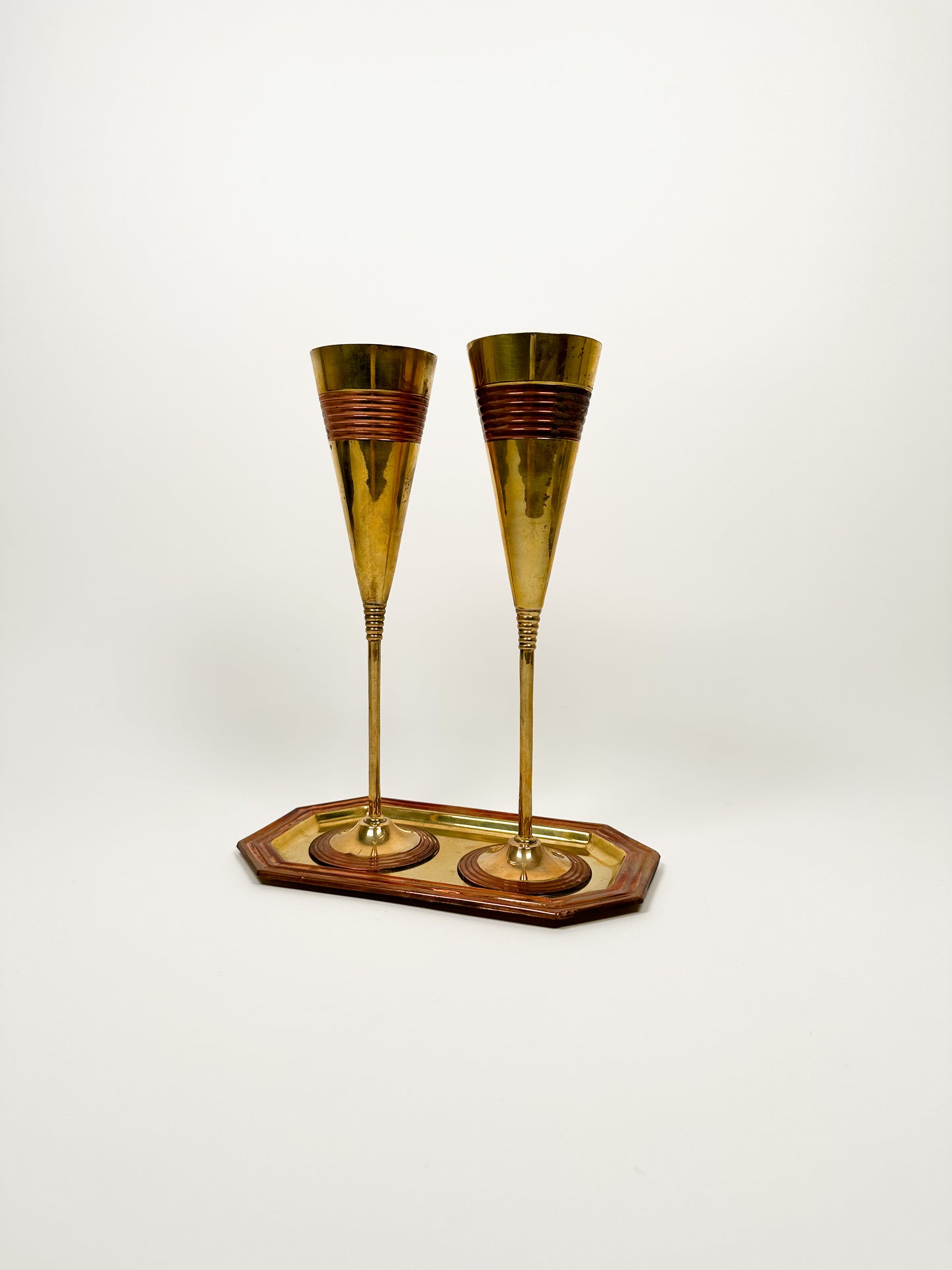 Brass Champagne Glasses