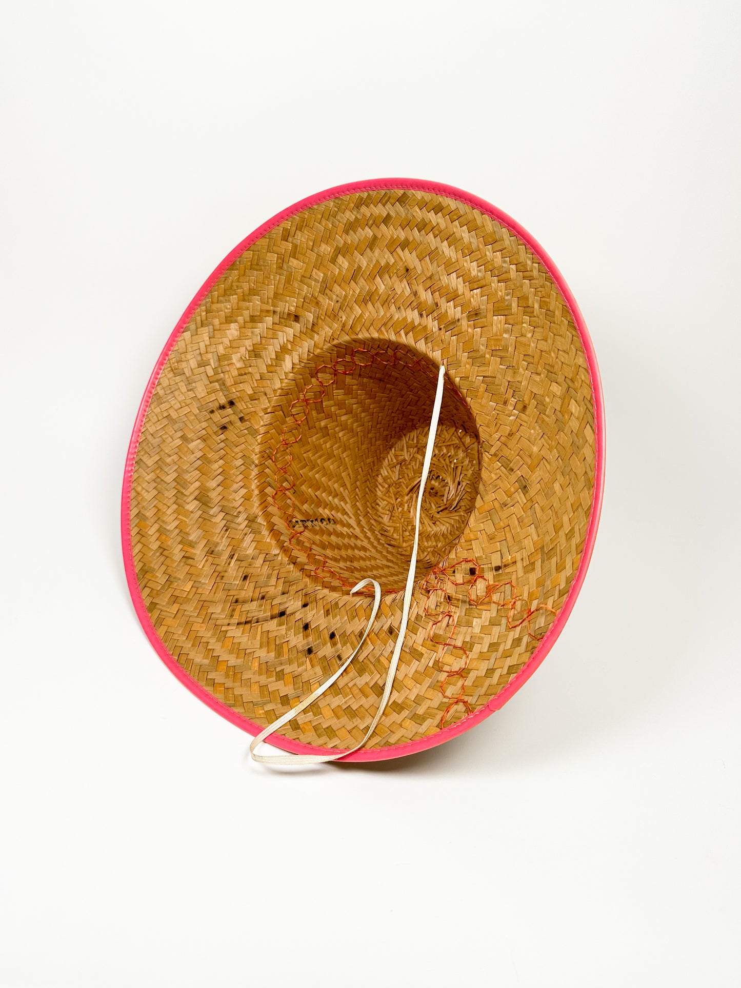 Pink Straw Garden Hat