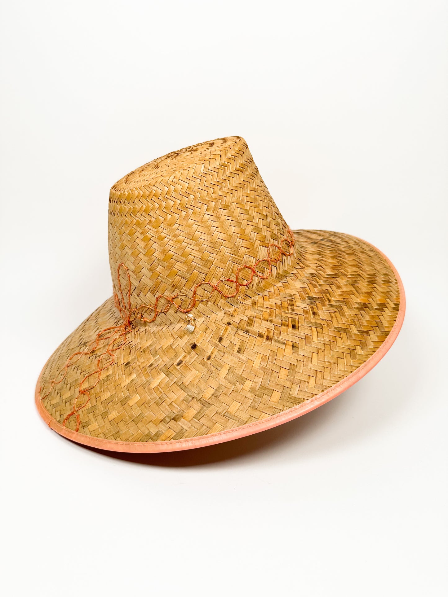 Pink Straw Garden Hat